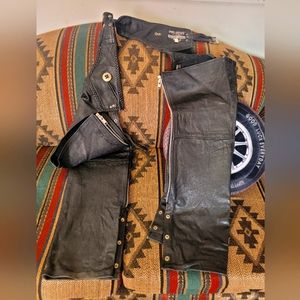 Black Leather Chaps